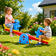 Aga4Kids Kinderschaukel Elefant, Doppelschaukel, Spielplatzschaukel für 2 Kinder – Gartenschaukel aus PE-Kunststoff, wetterfest, bis 25 kg, ab 3 Jahren