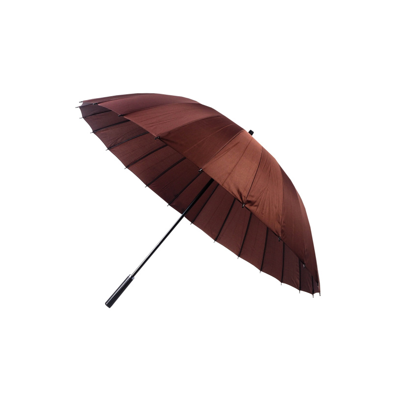 Aga Regenschirm, Klappschirm mit Automatik-Öffnung,  115 cm Braun, Stockschirm