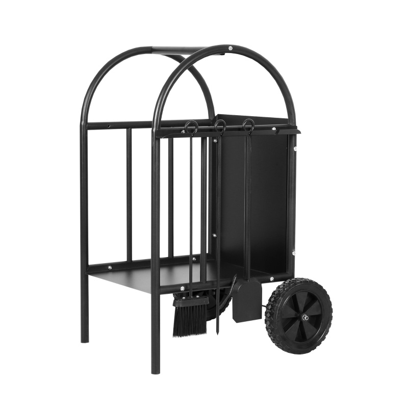 Aga Kaminholzwagen mit Kaminbesteck 3 tlg. DS5503