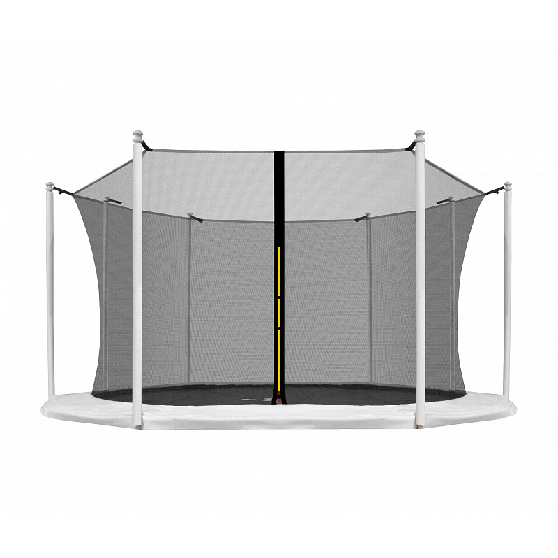 Aga Sicherheitsnetz für Trampolin mit Innennetz 366 cm 12 ft für 8 Stangen Schwarz