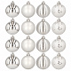 Aga Weihnachtskugeln MIX 6cm 16Stk. GIF5077 Silber