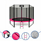 Aga SPORT PRO Trampolin, 305 cm 10 ft Rosa, Kindertrampolin, Gartentrampolin mit Sicherheitsnetz + Sicherheitsnetz + Leiter