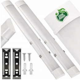 2x Přisazené LED stropní svítidlo 60cm - 230V - 20W - IP20 - neutrální bílá