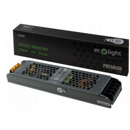 Zdroj LED slim IP20 - 12V - 21A - 250W - Premium Line