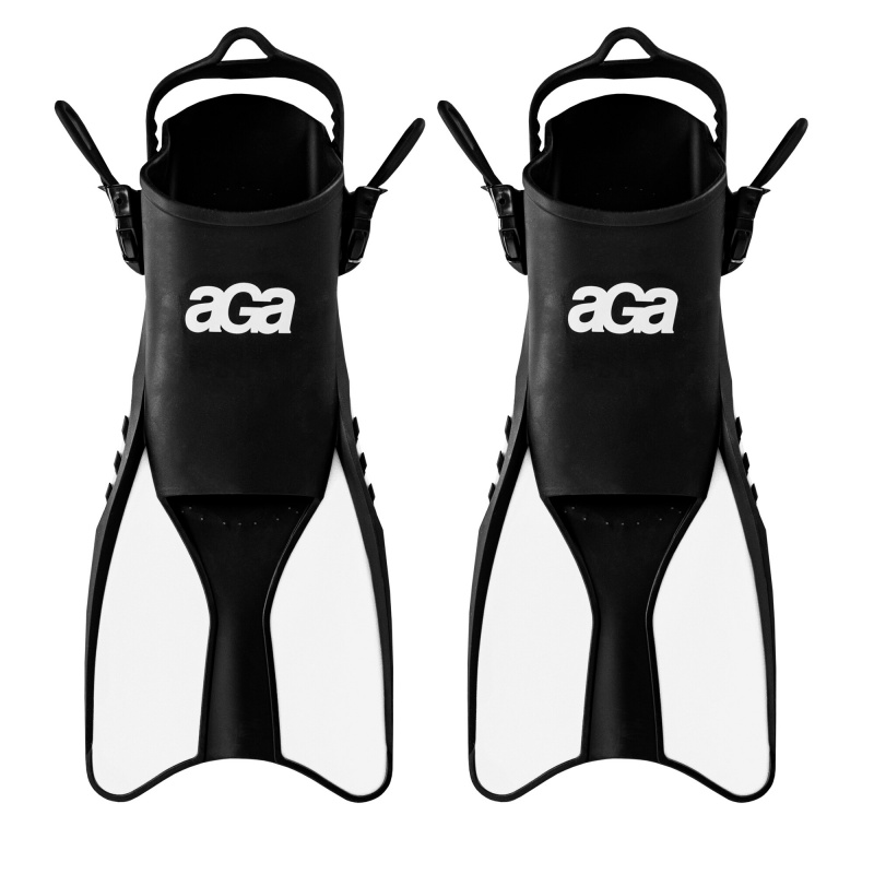 Aga Flossen 38-42 Schwarz/Weiß