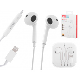 Aga L-BRNO Kabelgebundene Lightning Kopfhörer Weiß