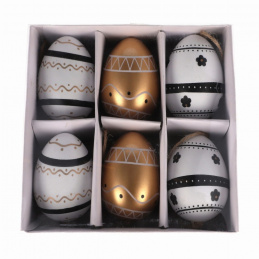 Jajka dekoracyjne 6szt wielkanocne