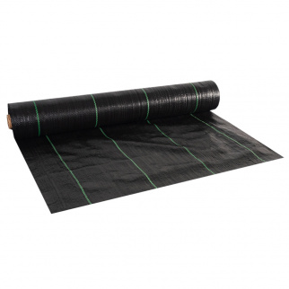 Aga Unkrautvlies, Mulchfolie 70g/m2 - 1,6x50 m UV-beständig, Reißfestes,  Gartenfolie, Unkrautgewebe, Bändchengewebe, Mulchflies, Unkrautvlies, Pflanzenschutz