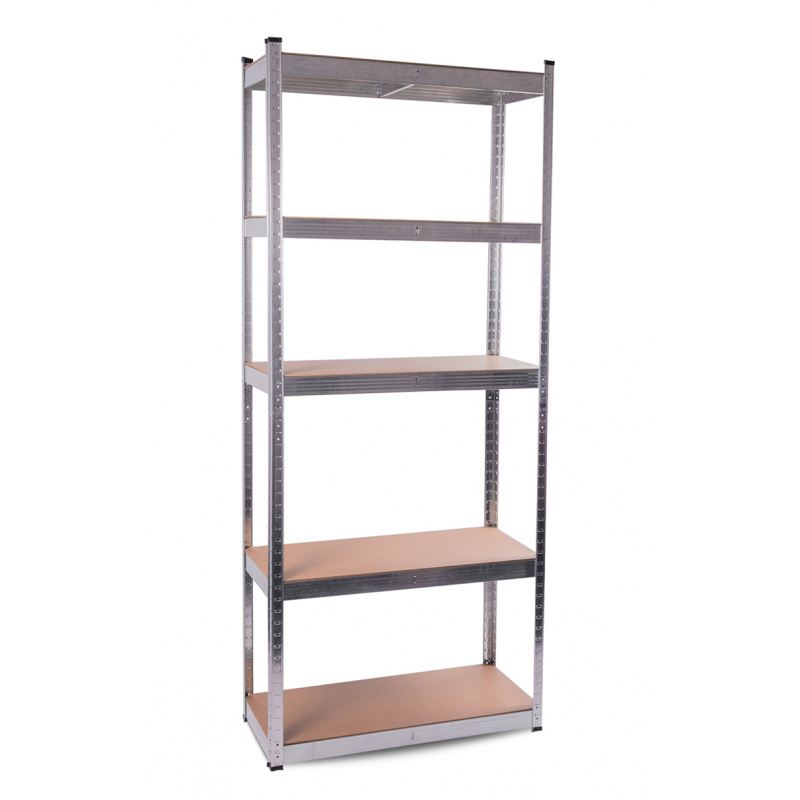 Aga Steckregal, Werkstattregal,Schwerlastregal, Lagerregal, Metallregal 174x75x30 cm, 5 Böden, raglast gesamt 375 kg