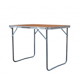 Aga Campingtisch klappbar Gartentisch 80x60x70 cm – Aluminium-Klapptisch mit MDF-Platte & Tragegriff – stabil, wetterfest & kompakt – für Camping, Garten & Reisen