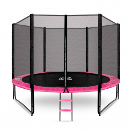 Aga SPORT PRO Trampolin 305 cm Rosa + Schutznetz