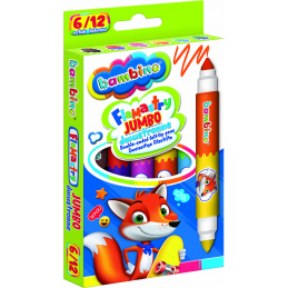 Aga BAMBINO Jumbo doppelseitige Marker 6 Stück/12 Farben