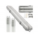 10x Hermetické svítidlo 2x120cm + 2x LED trubice neutrální bílá - sada