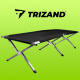 Sport Feldbett Klappbett 186 x 70 x 43 cm cm Stabiles Campingbett bis 110 kg Belastbar Tragbar Tasche Liege Reise Bequem Malatec 555 Dunkelblau