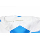 Aga Sitzsack Relaxationbag BALL XXXL Blau - Weiß + Fußstütze