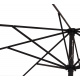 Linder Exclusiv Sonnenschirm, Gartenschirm Ø 250 cm,mit Kurbel, Dunkelgrau