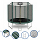 Aga SPORT TOP Trampolin, 244 cm 8 ft Dunkelgrün, Kindertrampolin, Gartentrampolin mit Sicherheitsnetz + Sicherheitsnetz + Leiter