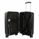 Aga Travel Kofferset 3 Teilig Hartschale  ABS+PC  Reisekoffer Haltbar Trolley Handgepäck Sets mit TSA Schloss und 4 Rollen  MR4667 Schwarz