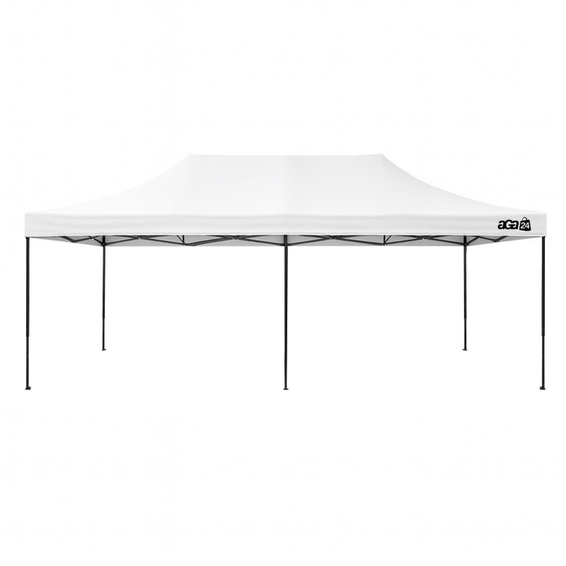 Aga Verkaufsstand ohne Seitenwände 3x6 m Weiß