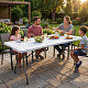 Aga Garten Klapptisch 180x74x74 cm Weiß