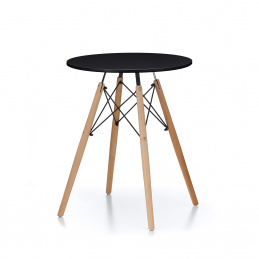 Aga Esstisch 60 cm Schwarz