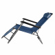 Aga Sonnenliege mit Fußteil DS713 Blau, leicht & klappbar, Stahl - pulverbeschichtet, UV-beständig, Liegestuhl, Gartenstühle, Gartenliege, Relaxsessel mit Kopfpolster, Camping Garten Balkon