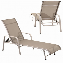 Leżak ogrodowy 5 pozycji regulacji oparcia