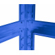 Aga Steckregal, Werkstattregal,Schwerlastregal, Lagerregal, Metallregal 180x90x40 cm, 5 Böden, raglast gesamt 375 kg Blau