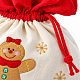 Aga Weihnachtlicher Geschenkesack mit Lebkuchenmännchen 45×60 cm