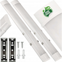 2x Přisazené LED stropní svítidlo 150cm - 230V - 50W - IP20 - studená bílá