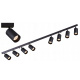 Kolejnicová lampa GU10 VIKI-L 8 - černá