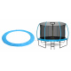 Aga Trampolin Randabdeckung mit innerem Netz 366 cm 12 ft Hellblau, Randschutz, Trampolinzubehör, Federabdeckung für Trampolin