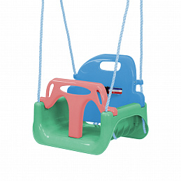 Aga4Kids Kinderschaukel mit Umrandung Grün/Blau