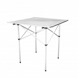 Aga Campingtisch DS7111 Aluminium 70x70 cm – Klapptisch leicht & faltbar mit Tragetasche – wetterfest & stabil – Outdoor Tisch für Camping, Garten & Picknick