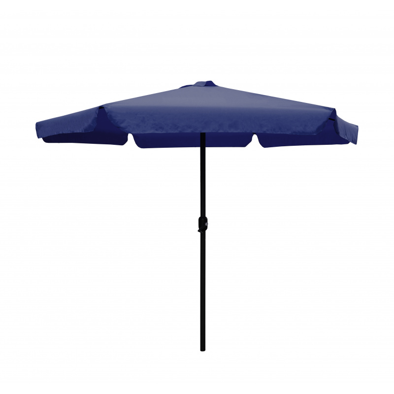 Linder Exclusiv Sonnenschirm, Gartenschirm Ø  300 cm,mit Kurbel,Blau