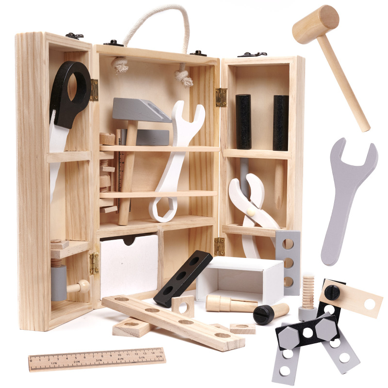 Aga-Werkstatt-Werkzeugsatz aus Holz