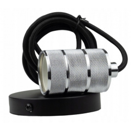 Stropní závěsné svítidlo LOFT E27 - 2M - chrom stříbrná