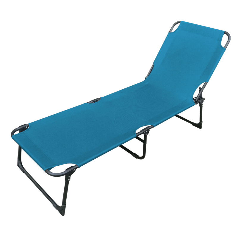 Linder Exclusiv klappbarer Garten-Liegestuhl mit vier Positionen MC37201BL Blau