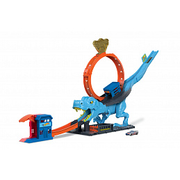 Hot Wheels City HKX42 Looping mit dem gefräßigen T-Rex