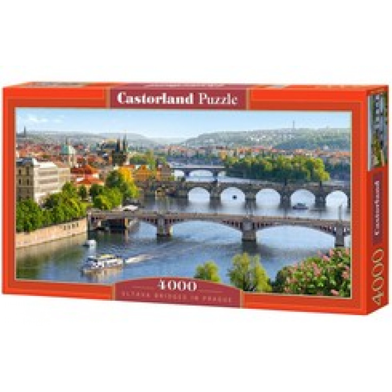 CASTORLAND Puzzle 4000 Teile - Moldaubrücken in Prag