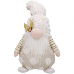 Skrzat świąteczny krasnal świecący - 45 cm