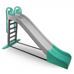 Doloni Kinderrutsche, Gartenrutsche 243 cm Grenzenloser Rutschspaß für die Kleinsten Grau-Grün