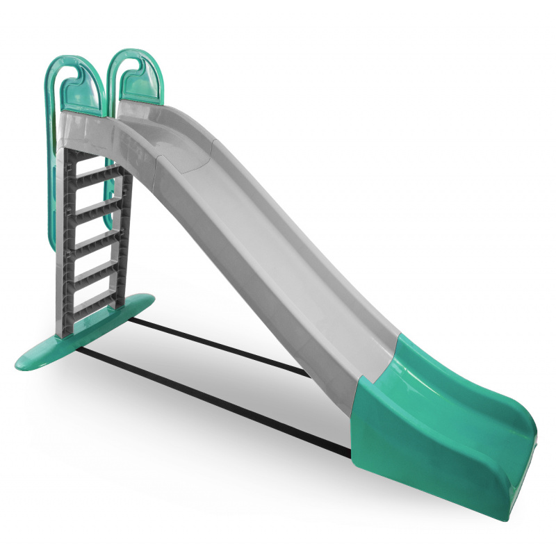 Doloni Kinderrutsche, Gartenrutsche 243 cm Grenzenloser Rutschspaß für die Kleinsten Grau-Grün