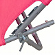 Aga Klappbarer Garten-Liegestuhl mit Baldachin MR4254 Rosa
