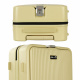 Aga Travel Handgepäck, Reisekoffer MR4671 Beige, Hartschale, TSA, 4 Rollen, Teleskopgriff