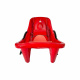 Aga Kinder Schlitten DS495 Rot, Robuste Kinderschlitten aus Kunststoff, stabile und hochwertige Schneeschlitten, Bobs für Kinder