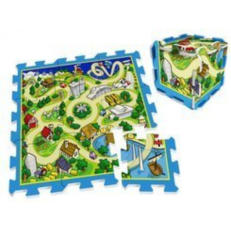 Schaumstoff-Puzzlepad Rennstrecke 31x31 ZA3150