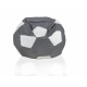 Aga Sitzsack Relaxationbag BALL XXXL Weiß - Grau + Fußstütze