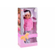 Bezaubernde Puppe 38 cm Rosa Fell und Ohren Winterkleidung ZA4767 universal