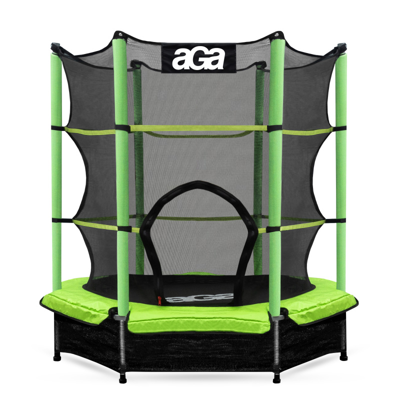 Aga Kindertrampolin 140 cm Hellgrün + Schutznetz